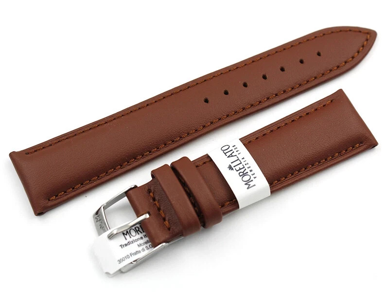 Morellato Genuine Brown Leather Strap Various Sizes Accessories Spare Parts Stylish
