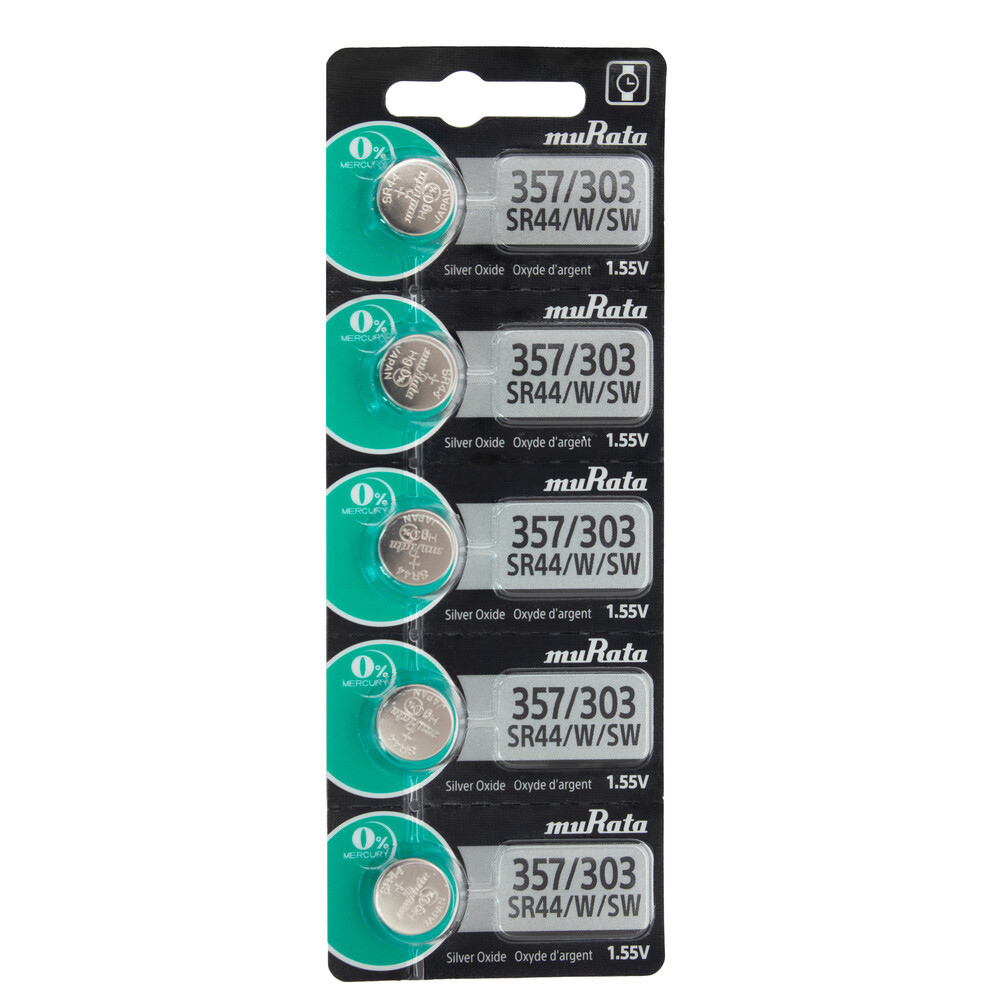 Murata 1.55V Button Cell Battery, 357 SR44SW x 20 – Replaces Sony