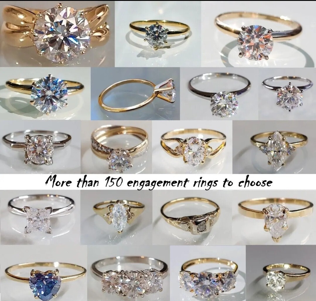 Engagement ring Size 5.75 10k gold ring, 1.26 carat certified. Solitaire ring