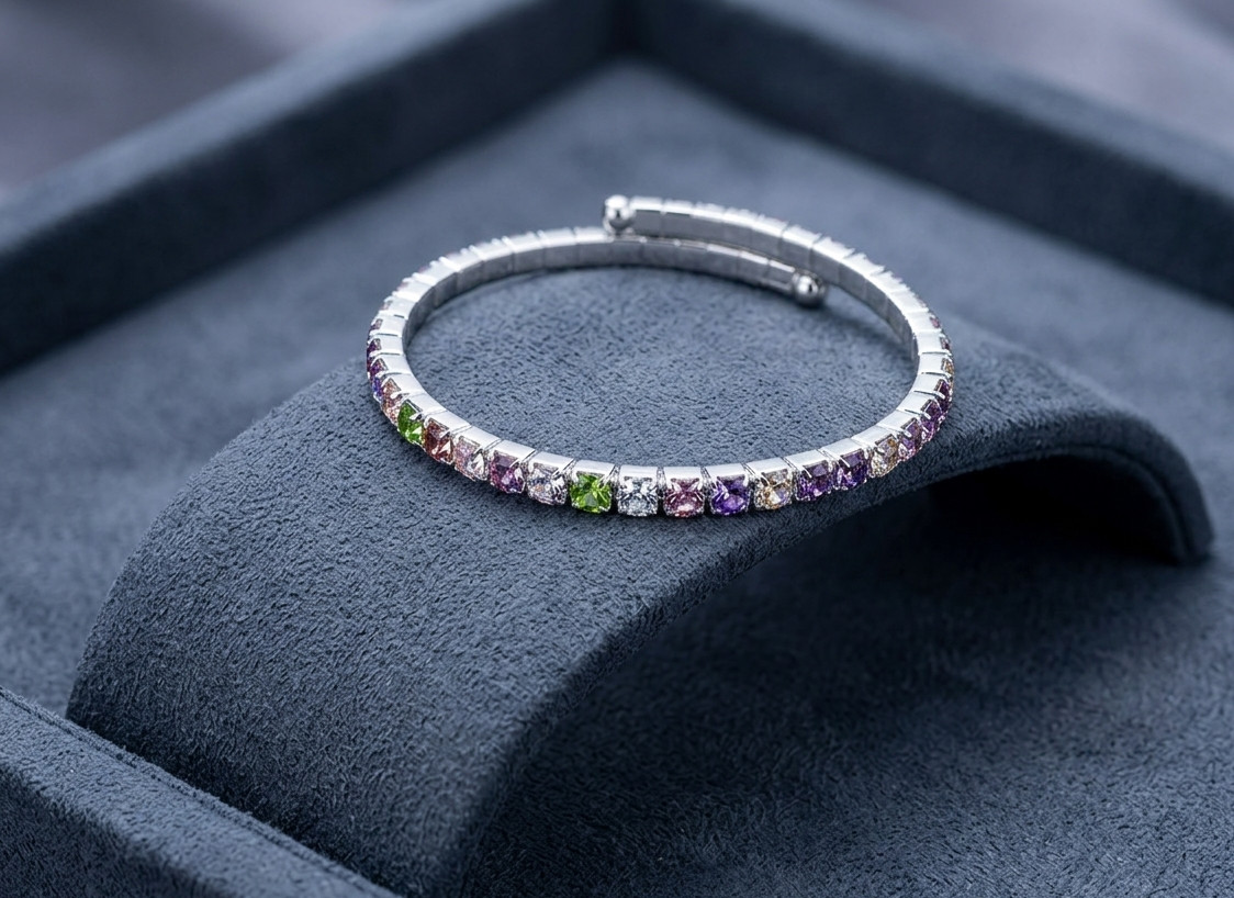 Sapphire Emerald Gemstone Tennis Bracelets | Choose Your Style