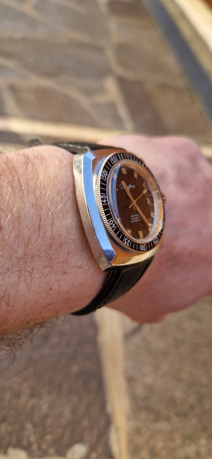 Jungfrau Sub 1968 Bachelor Automatic Eta Steel Tested 150M Rare True Diver