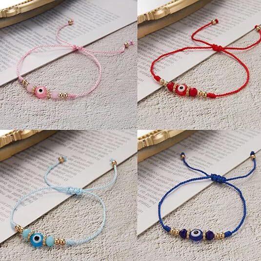 Colorful Evil Eye Bracelets Turkish Jewelry Lucky Protection Adjustable Bracelet