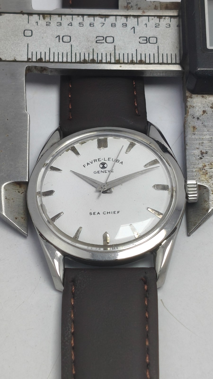 Vintage Favre Leuba Geneve Sea Chief Wrist watch Swiss Made For Men’s