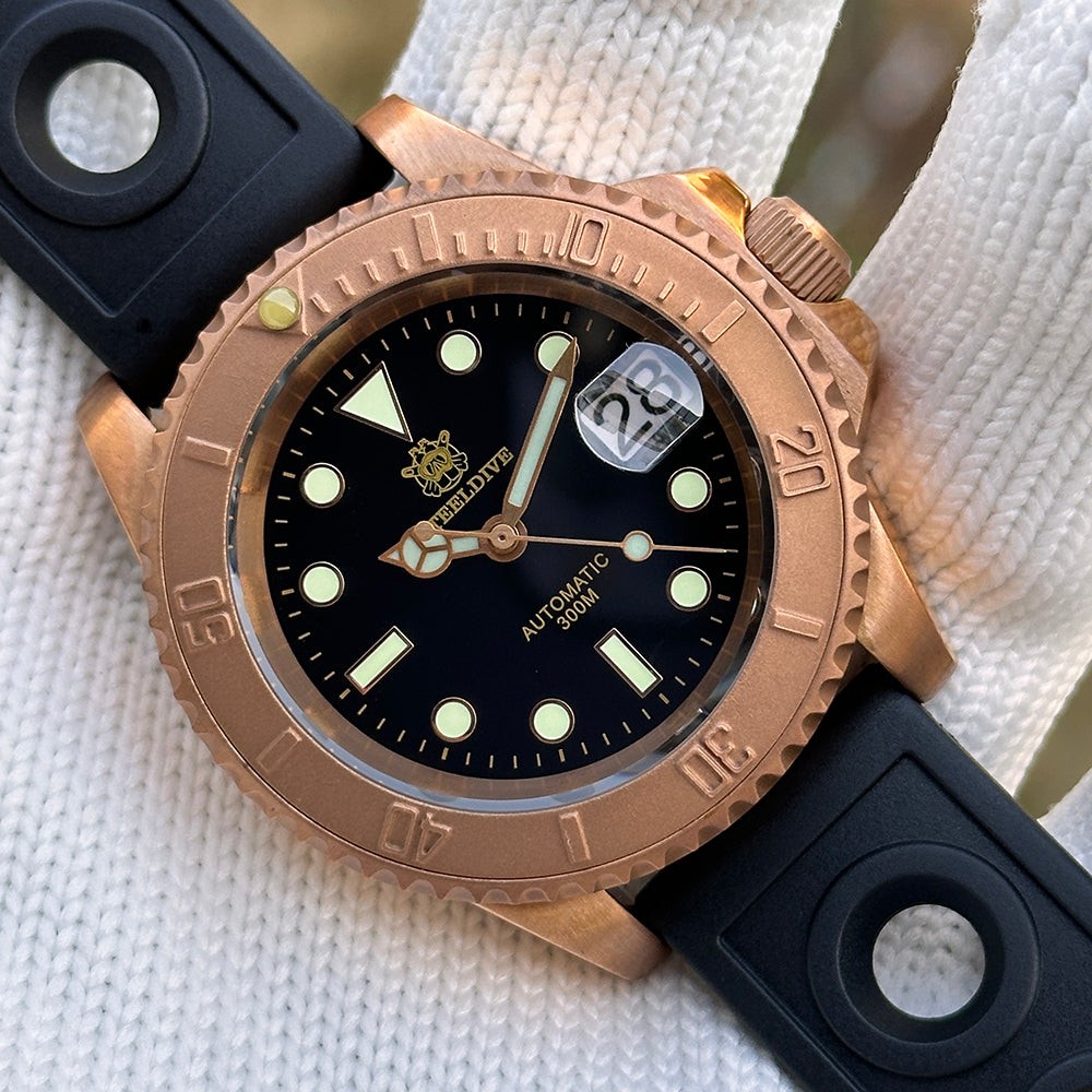 STEELDIVE SD1953S Mens Bronze 40.5mm 300M Automatic Dive Watch NH35 Solid