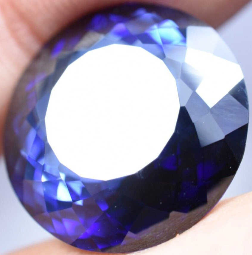 Natural 26.75 Ct Burmese Royal Blue Sapphire GGL Certified Treated Gemstone