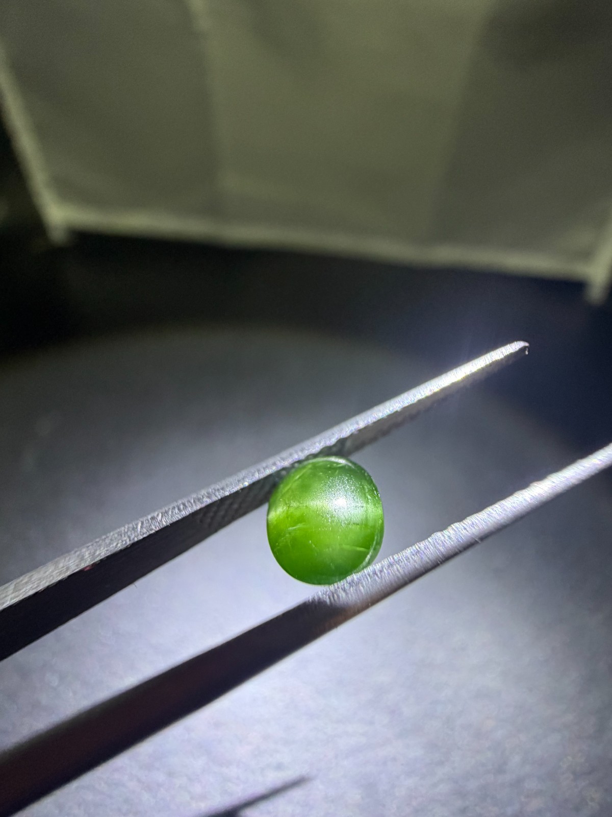 Natural Green Cats Eye Diopside 6×5.30 m Round Cabochon making for Jewelry