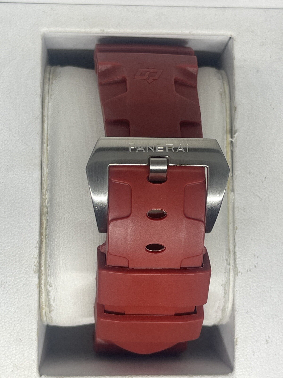 22mm Red RUBBER Watch Band Fits for Panerai PAM strap WITH BUCKLE BARGAIN