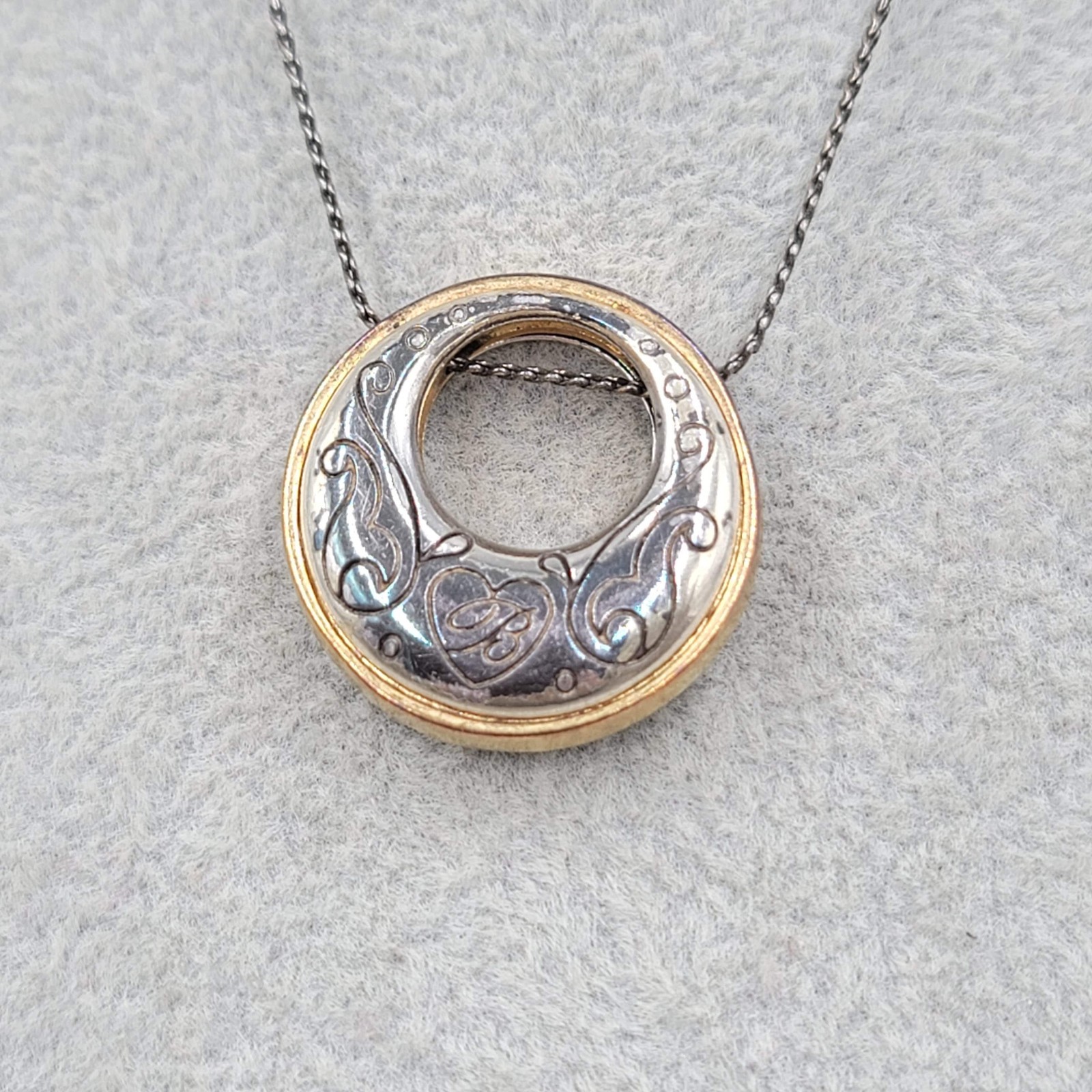 Vintage Brighton Aries Pendant Necklace Silver Plated 16″ – 18″