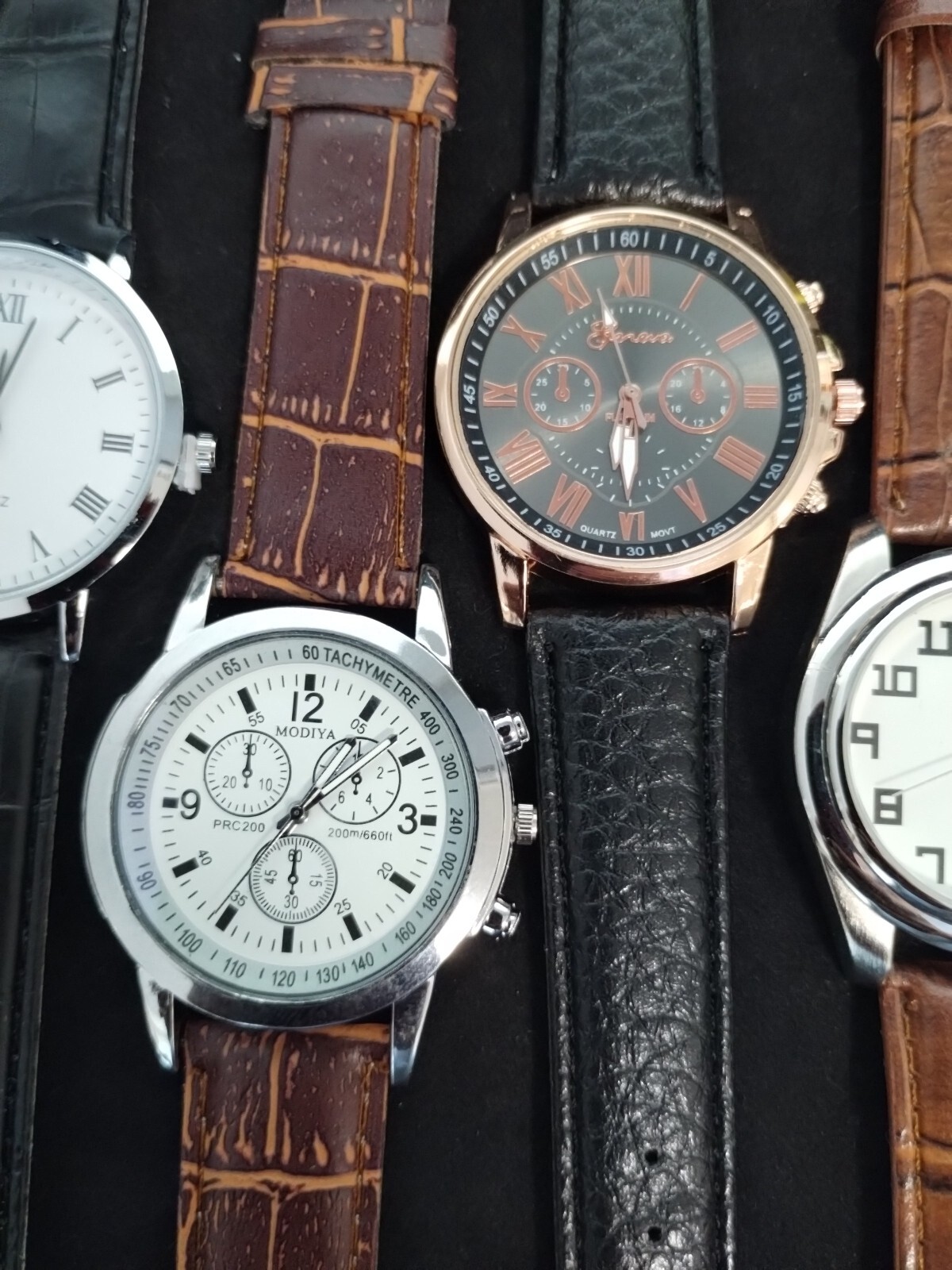 Set of 5 Brand NEW Men’s Assorted Watches. 5 FREE SPARE BATTERIES lot Deal #1046