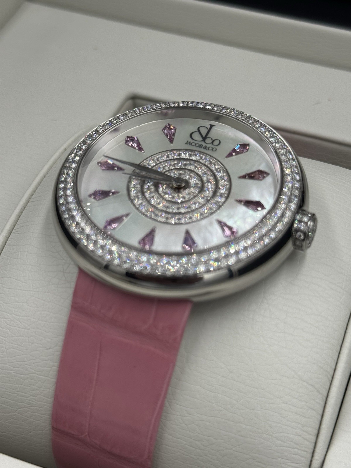 Jacob & Co. Brilliant Saphire 44mm Double Diamond Bezel Watch Box only 999 made