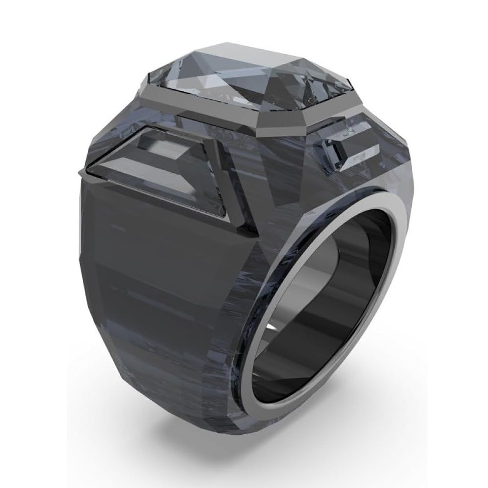 NIB AUTHENTIC SWAROVSKI Chroma Ring, Black, Ruthenium plating #5630324, 5630325