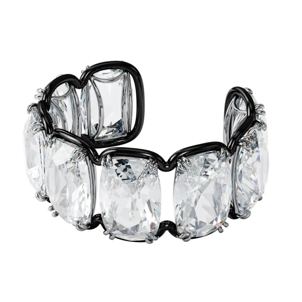 Candy Crystal Necklace Bracelet Earring Ring Set Gold Color Women Jewelry