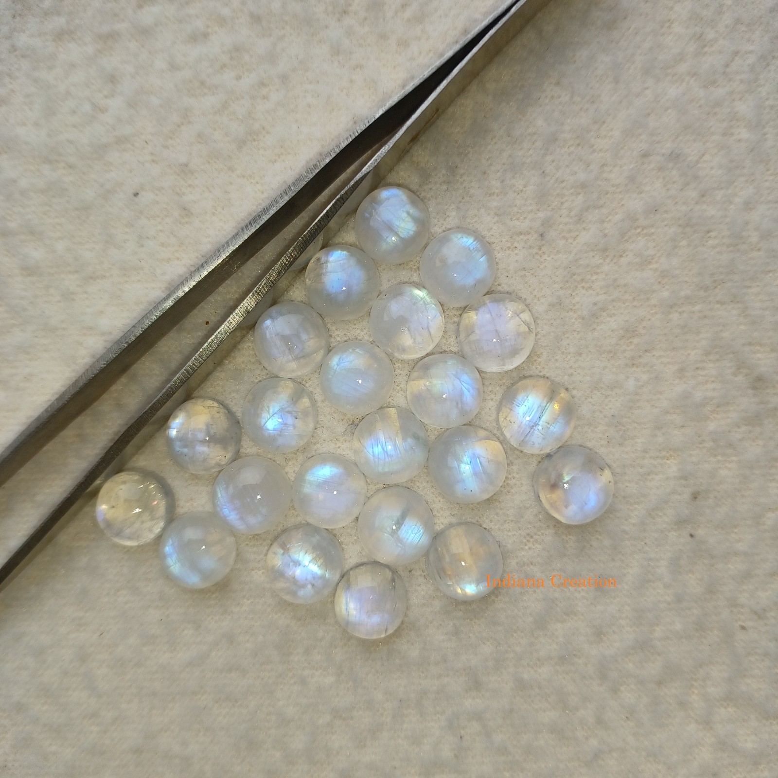 Natural Rainbow Moonstone Round Cabochon 3mm To 15mm Loose Gemstone