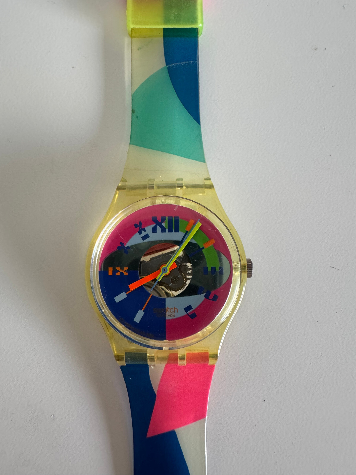 SWATCH WATCH GK153 “BEACH VOLLEY” 1992 ORIGINAL – VINTAGE SWISS MADE