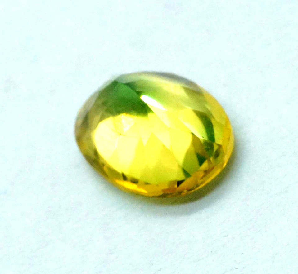 Natural 5.2 CT Bi-Colour Pitambari Sapphire Oval Cut Loose Certified Gemstone