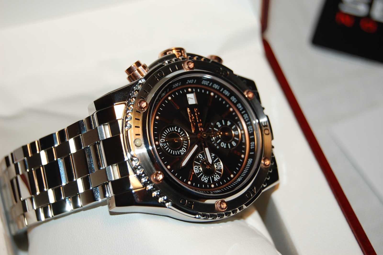 New Swiss Made Sector 890 25 Jewels Automatic Chronograph Valjoux 7750 Watch