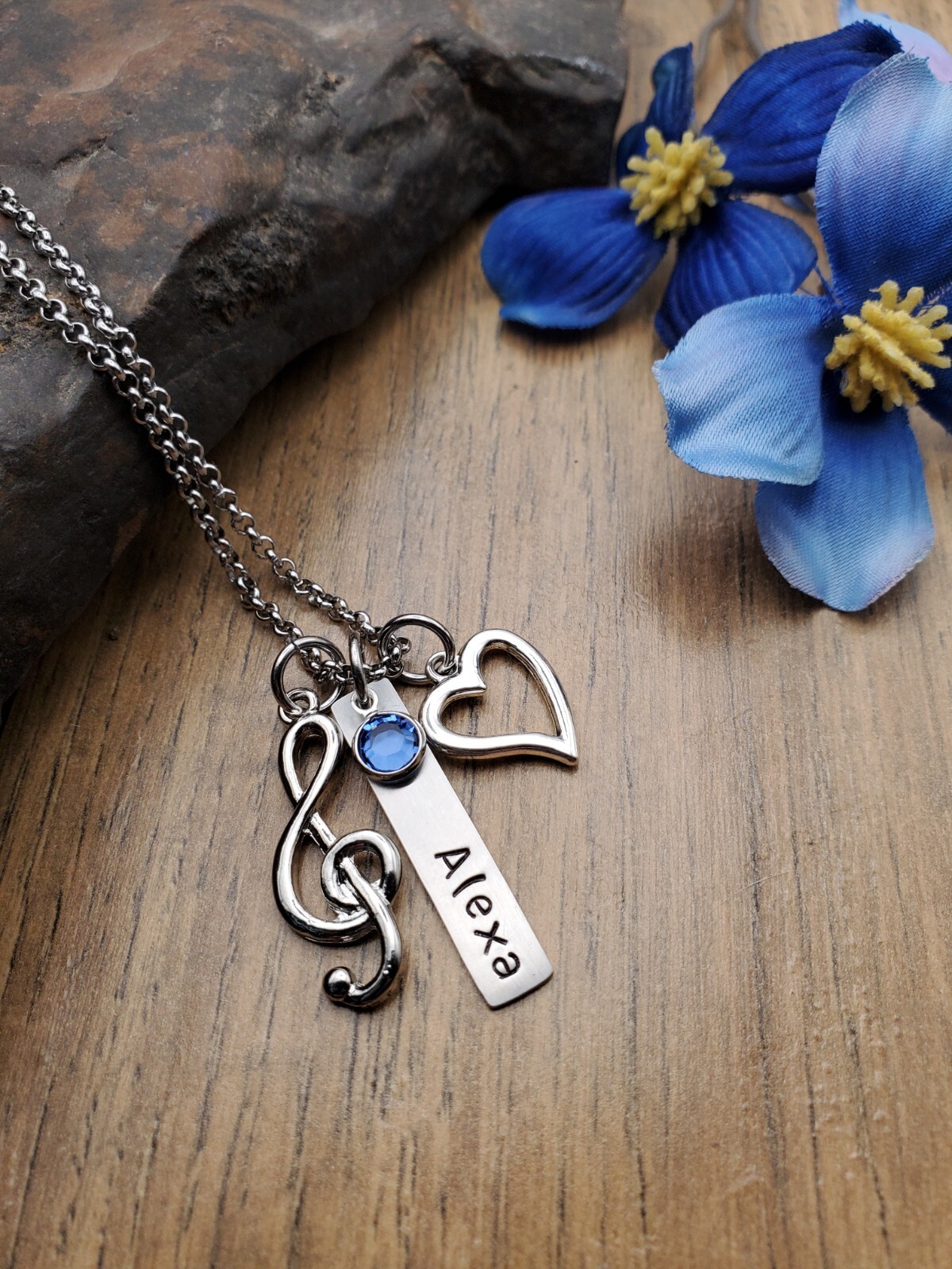 Personalized Music Necklace, Marching Band Gifts, Music Lover Jewelry for Girls