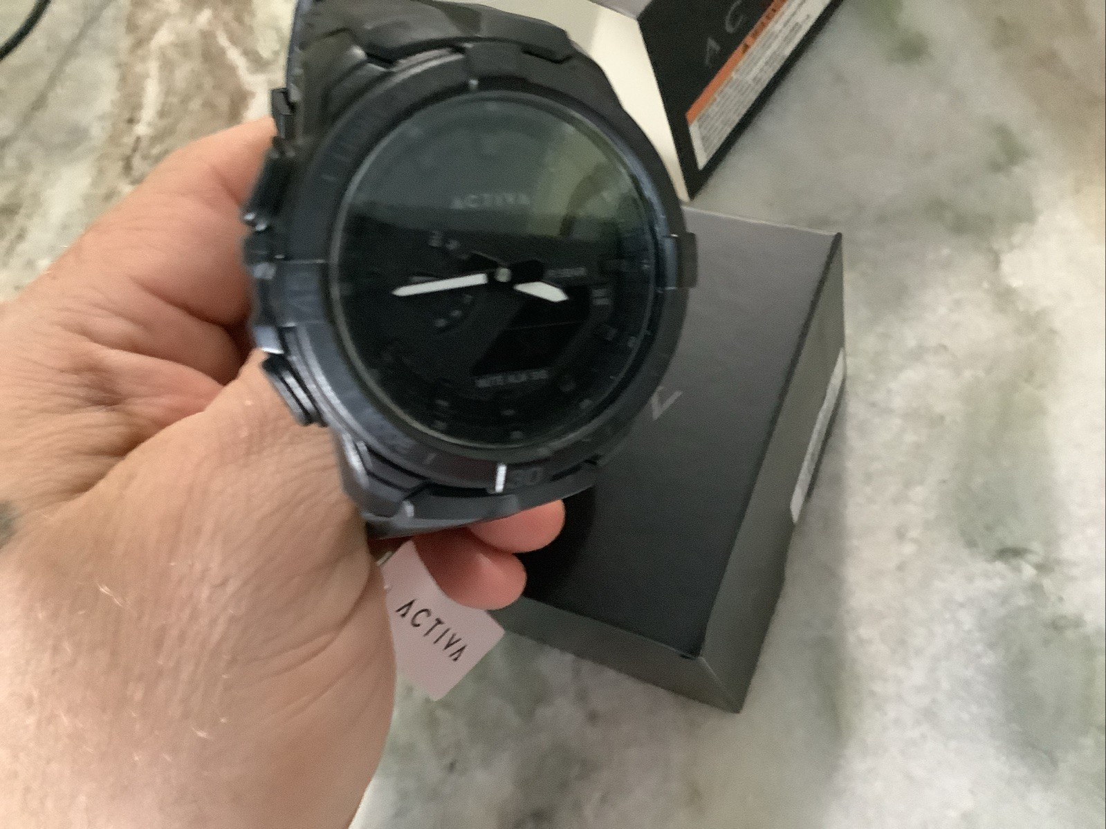 Activa Spry X Invicta Digital Essentials Men 53mm ABS Black SK160 NEW