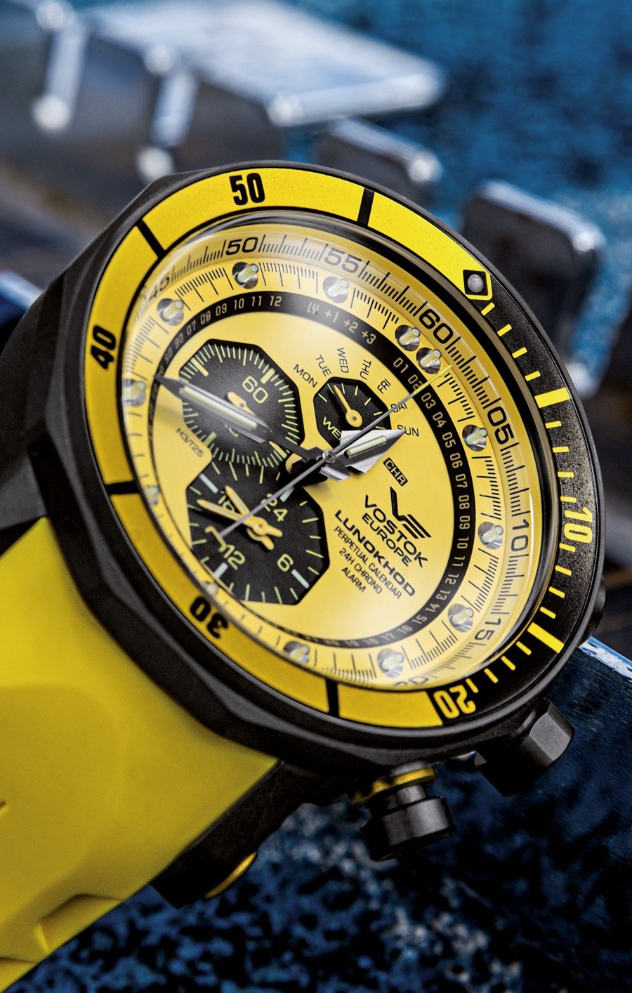 Vostok-Europe LUNOKHOD YM86-620C504 Tritium Multifunction Watch Full-Kit