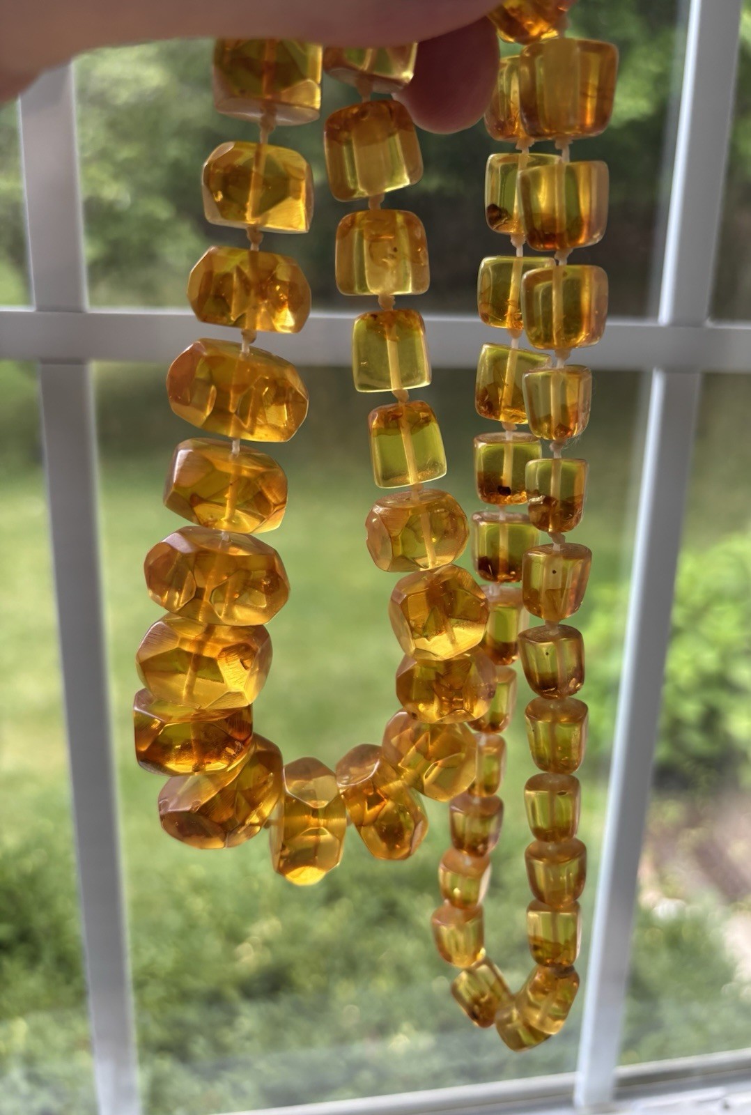 Vintage Large Genuine Baltic Honey Amber Necklace Heavy 104 grams !!!