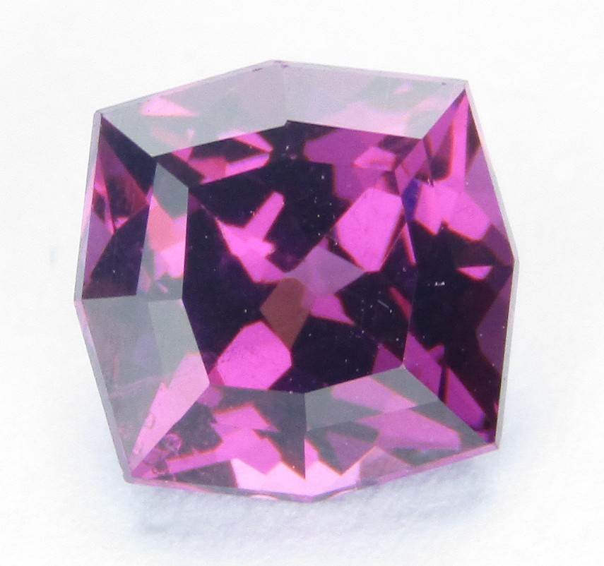1.65Cts Natural Delightful Rhodolite Garnet 6.9mm Cushion Custom Cut Gemstone