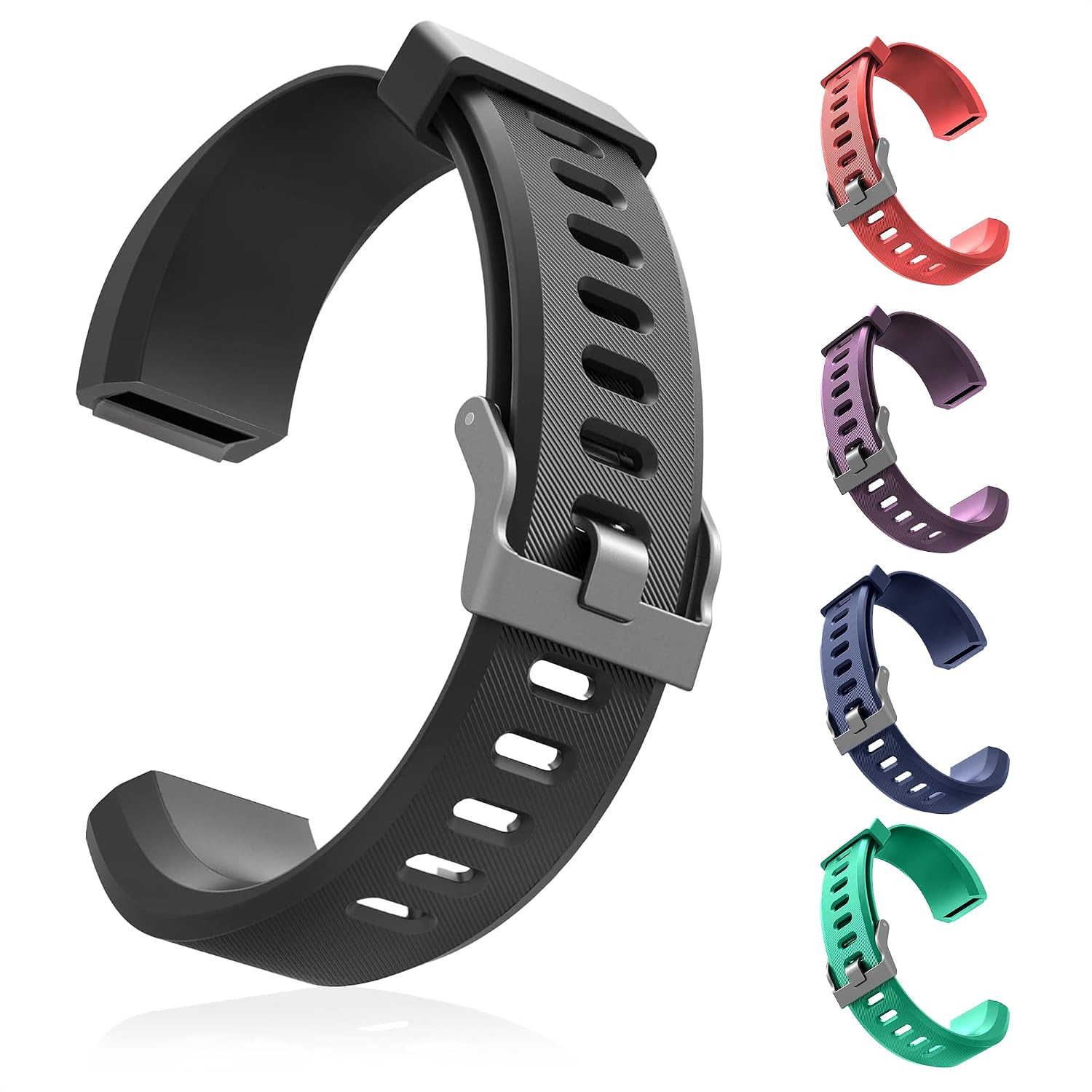 Reluen 2-Pack Replacement Bands for Id115Plus HR Fitness Smart Watch