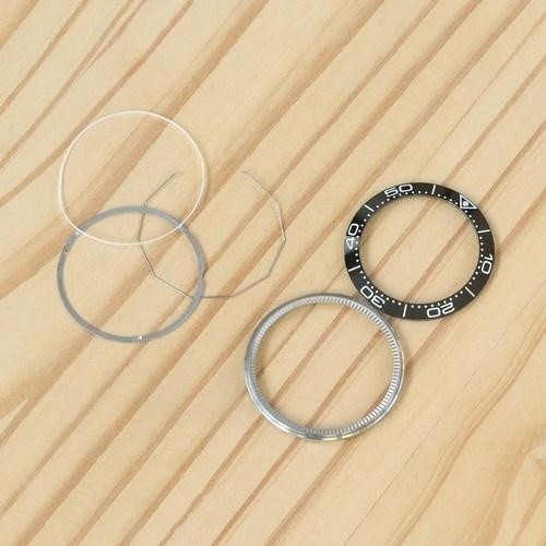Ceramic Steel Watch Bezel for Omega Seamaster Diver 300 43.5mm Watch Insert-