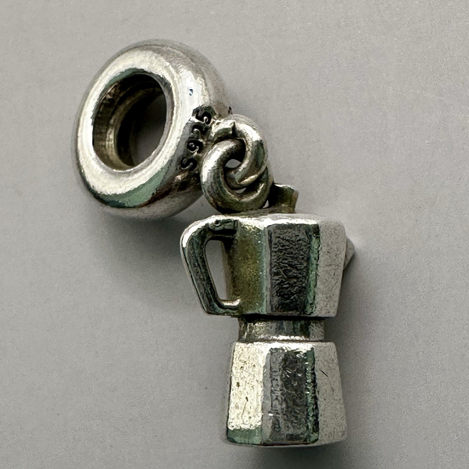 Pandora Coffee Lovers Bead Charm Pot ALE S 925 Sterling Silver Pendant 791514