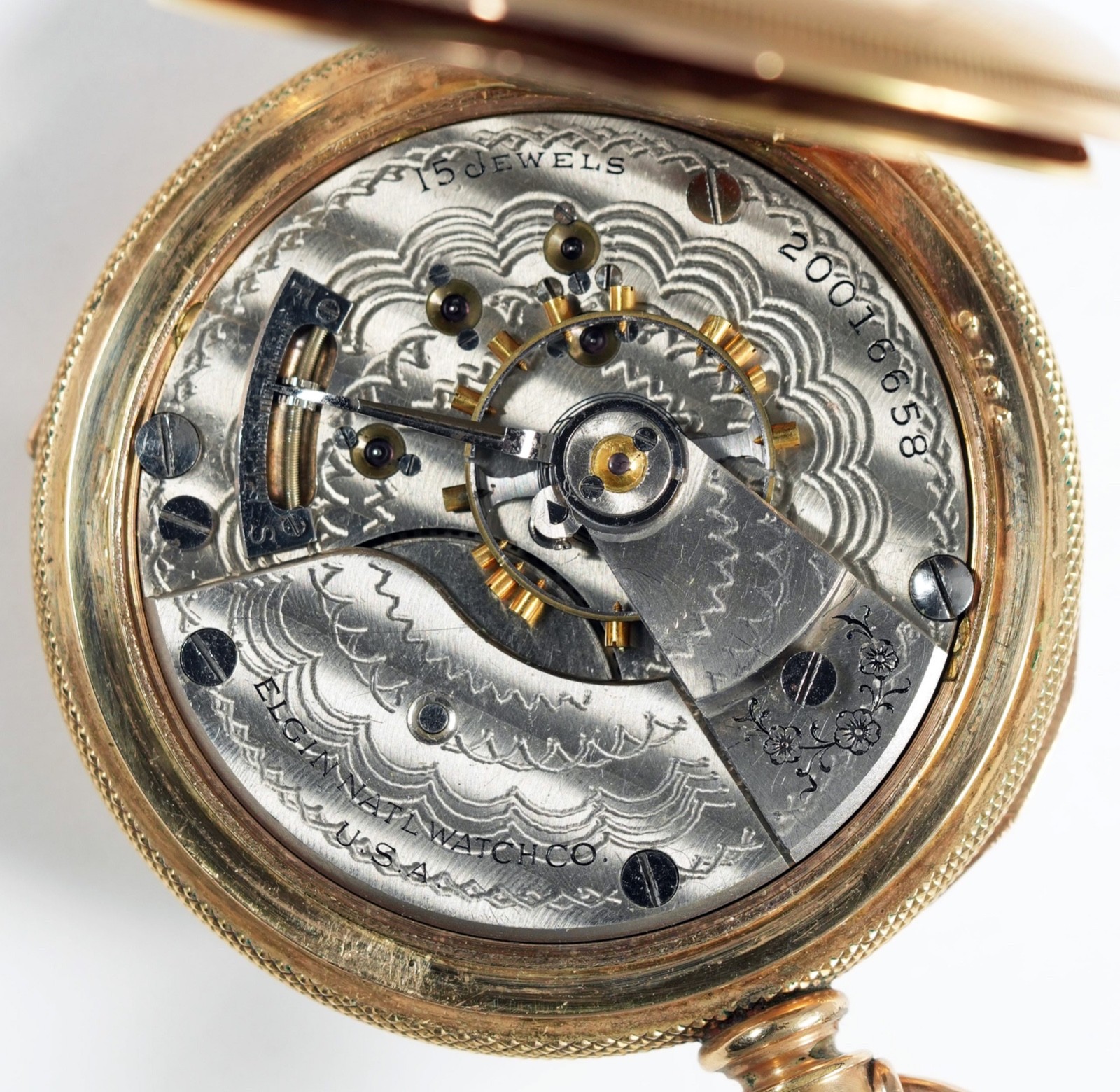ELGIN NATIVE AMERICAN IMAGERY DIAL 18 SIZE EXTREMELY RARE POCKET WATCH