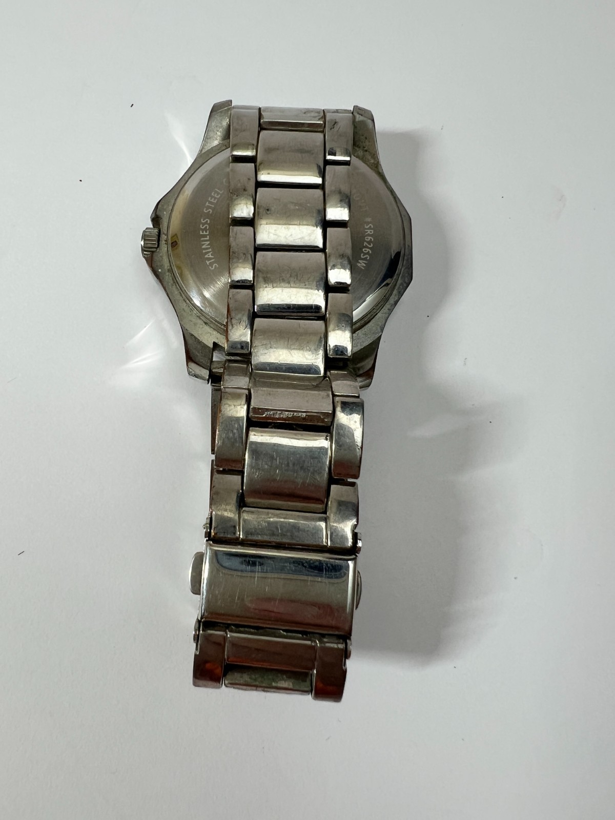 U.S. Polo Assn. Quartz Analog Day Indicator Blue Dial Silver Metal Band Men