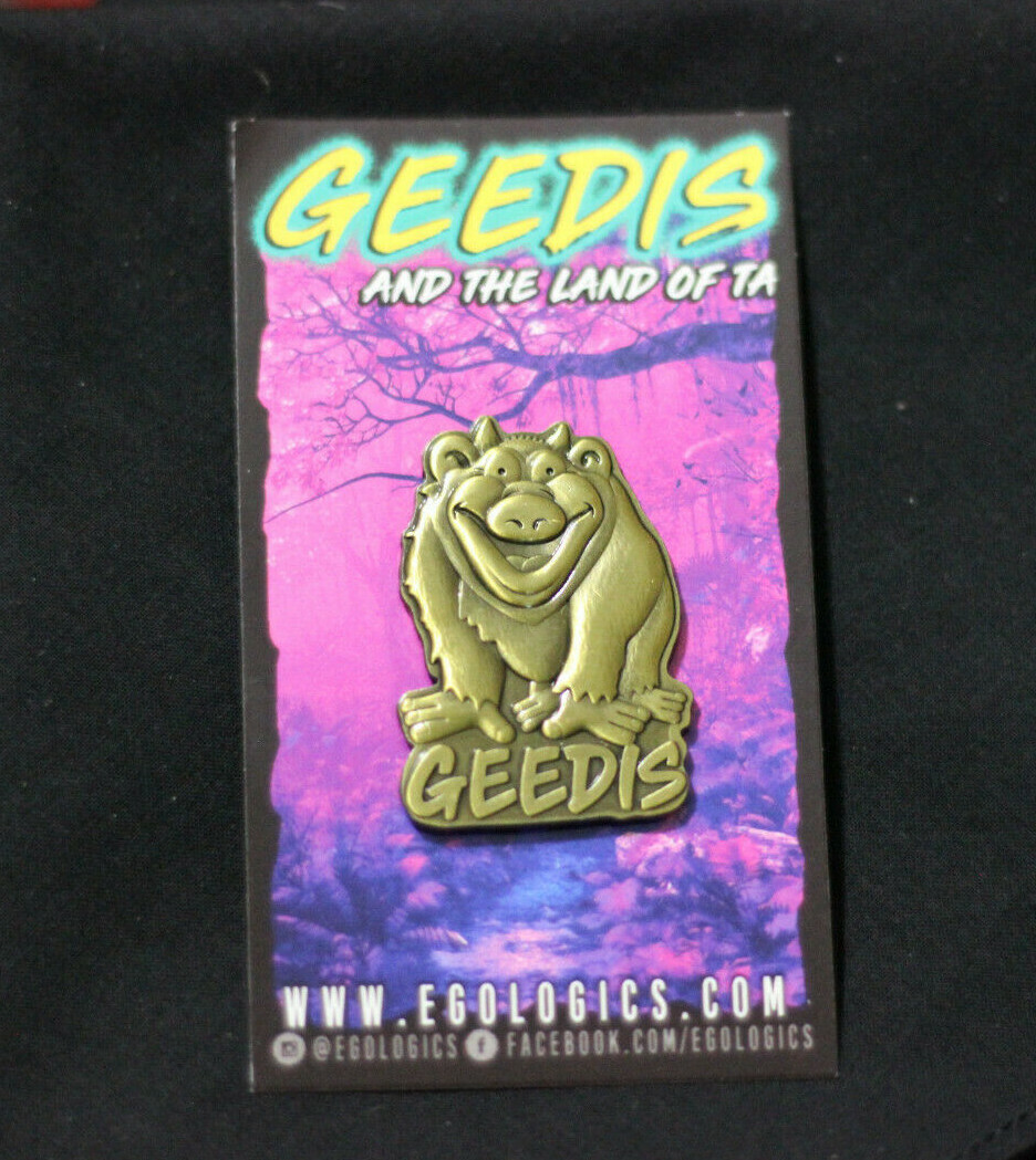GEEDIS AND THE LAND OF TA 3D Die Struck Pin backpack hat lapel flair collectable