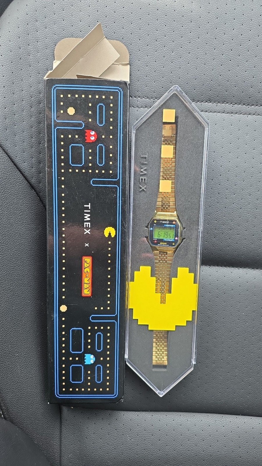 TIMEX T80 PACMAN Limited 40th Anniversary Digital Watch Metal Bracelet