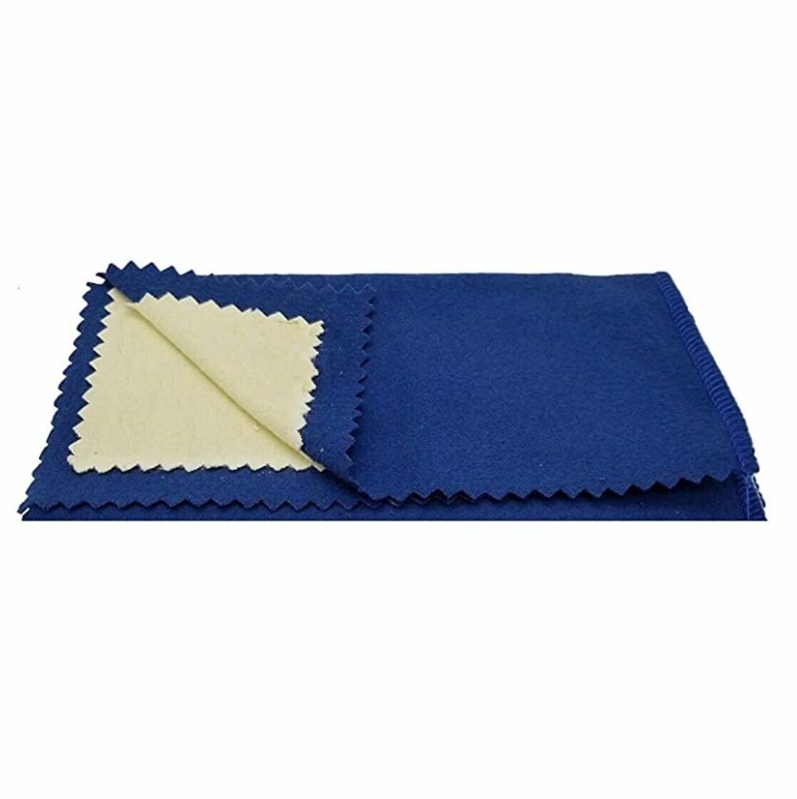 2-Pack Jewelry Cleaning Polishing Cloth Silver Gold Brass Shine Multiple Layer