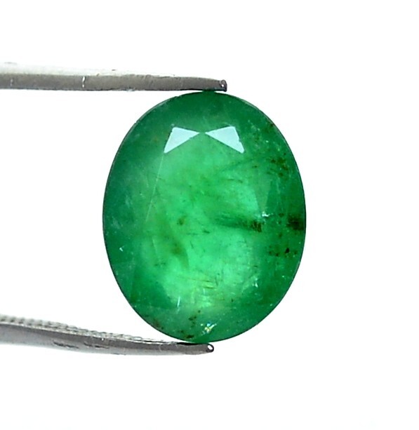 11×9 mm Certified Natural Emerald Oval Cut 3.91 CTS Untreated Loose Gemstone