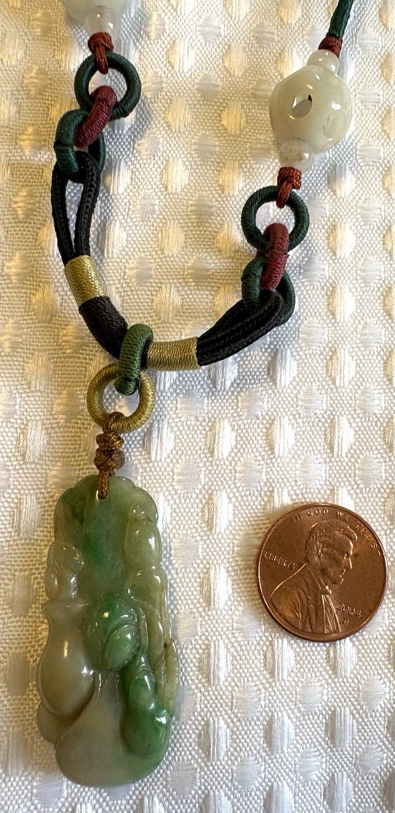 5pc LOT~ASIAN inspired JADE, Gemstone,etc~ Pendant NECKLACES & 1 BRACELET