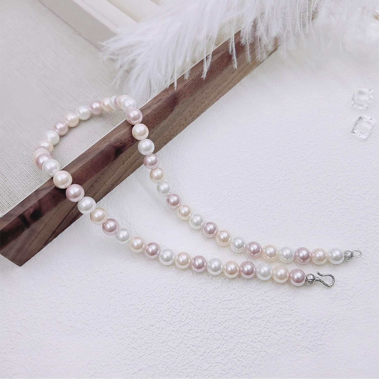 Pearl Choker Necklace for Women Pearl Beaded Necklace Colorful Pearl Neckla – 01
