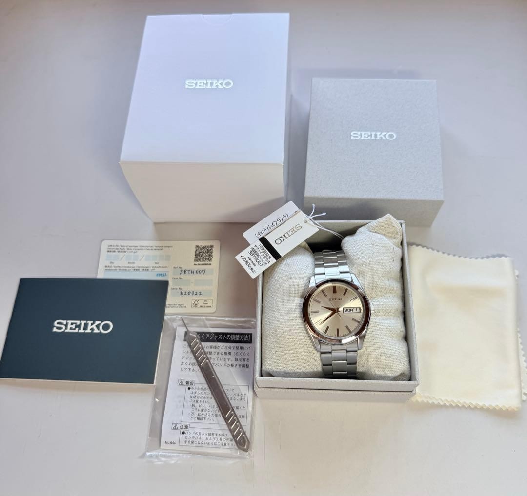 SEIKO SBTH007 Quartz Wristwatch Body Champagne Gold