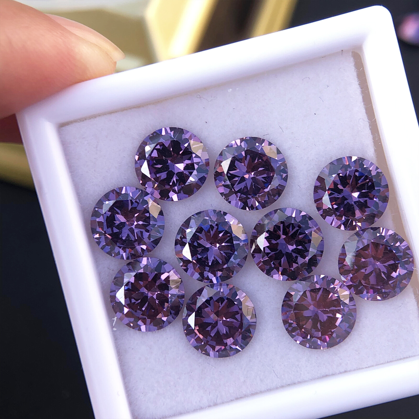 3mm~15mm Round Multicolor Loose Cubic Zirconia 5A CZ Stone Gemstone for Jewelry