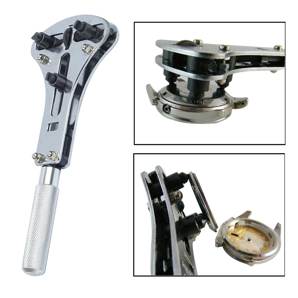 Watch Repair Tool Kit, Set of Back Opener Wrench and Large Watch Case Movement H