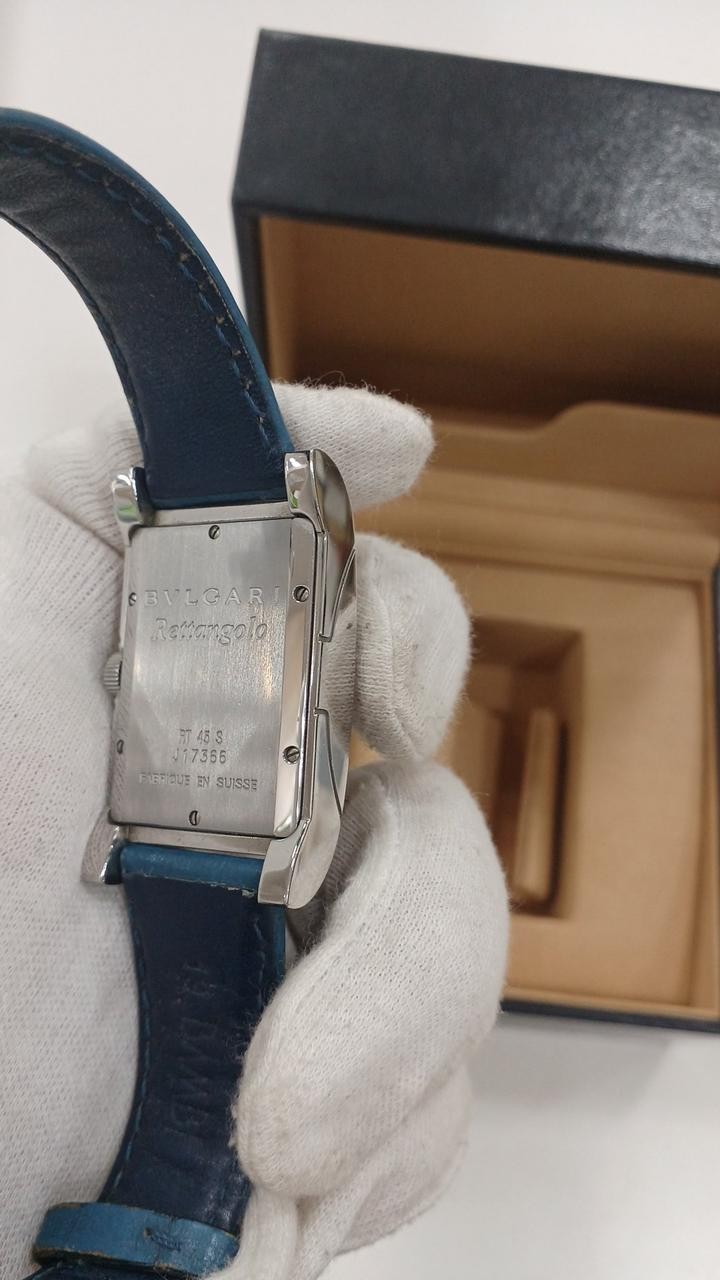 BVLGARI RECTANGLE RT45S vintage quartz movement wristwatch luxury Swiss-made