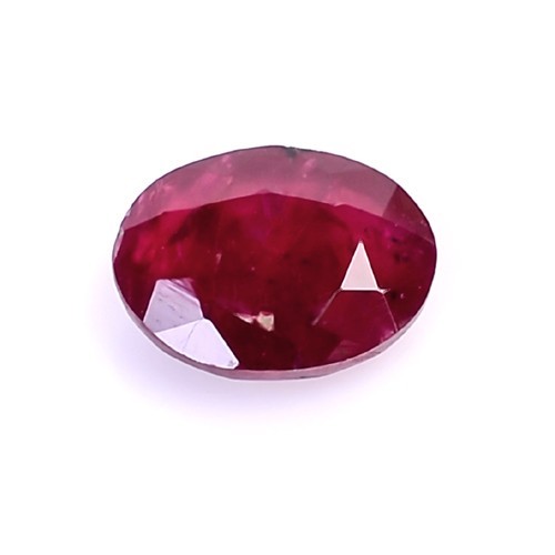 1.06 Cts Natural Wine Purple Oval Cut Un-Heated IGI Certified Mozambique Ruby