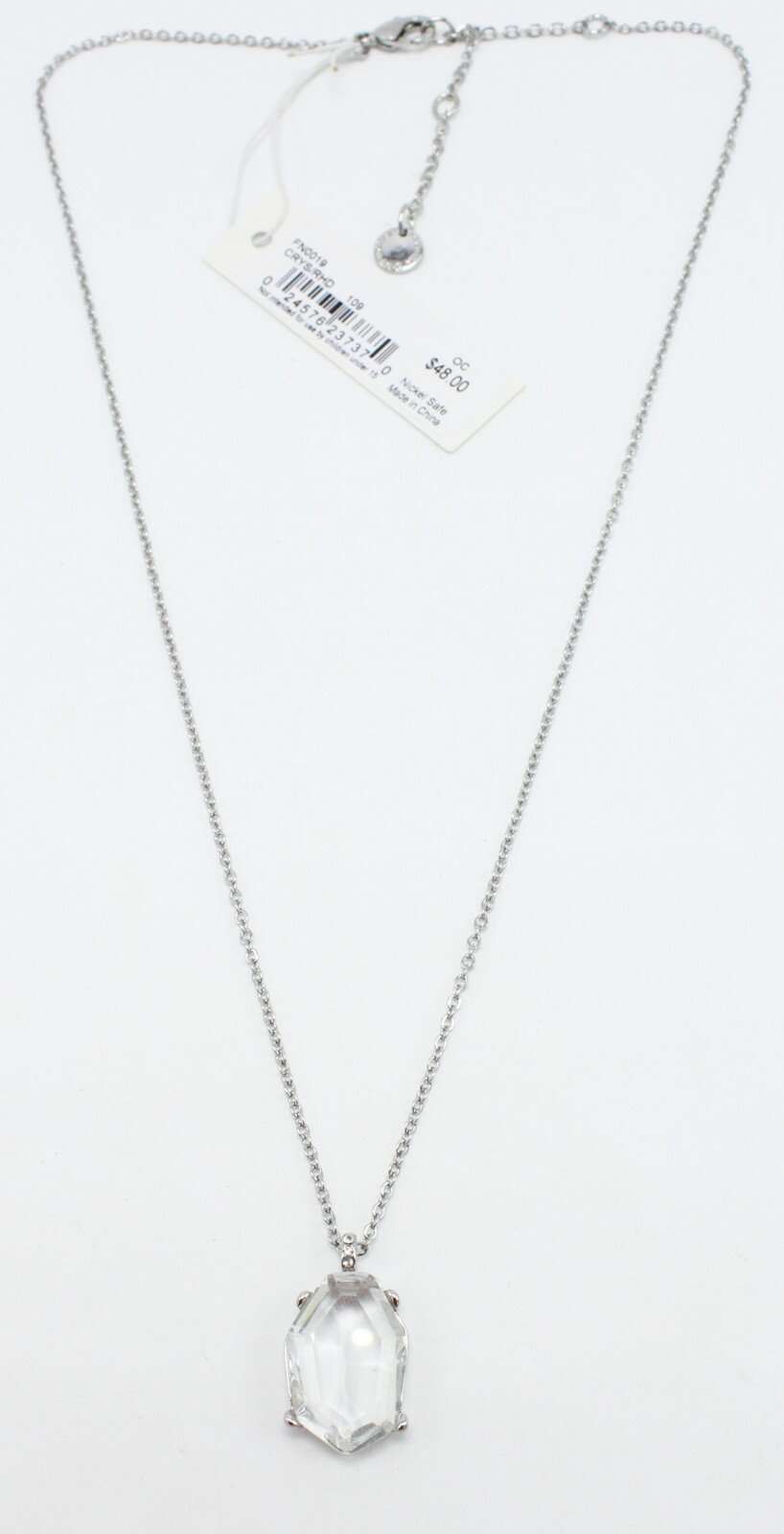 New French Connection Womens Irregular Stone Pendant Necklace 18″ $48 Tags #FC21