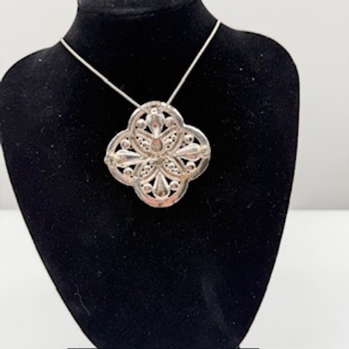 Silver Pendant for Necklace or Lapel Pin: Premier Designs: Chain Not Included
