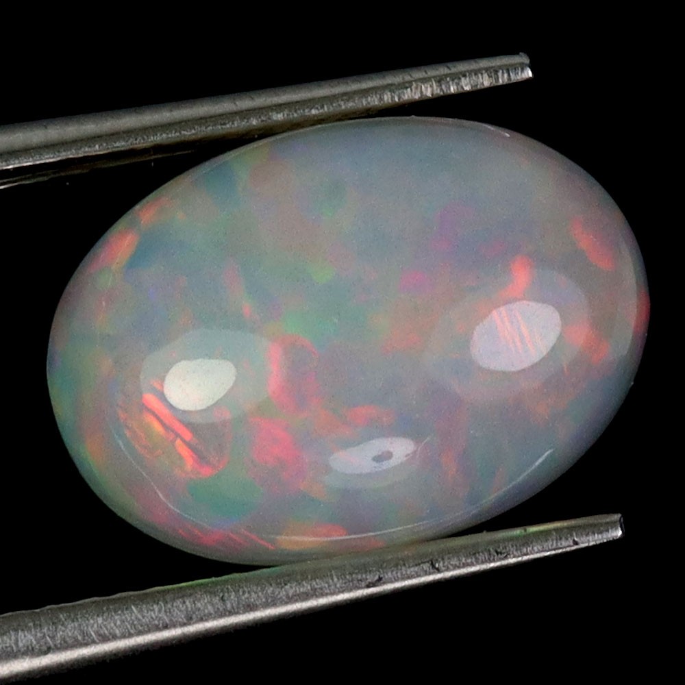 Oval AAA Floral Flash Play Of Color Crystal Fire Opal 4.68ct 14x10mm Gemstone