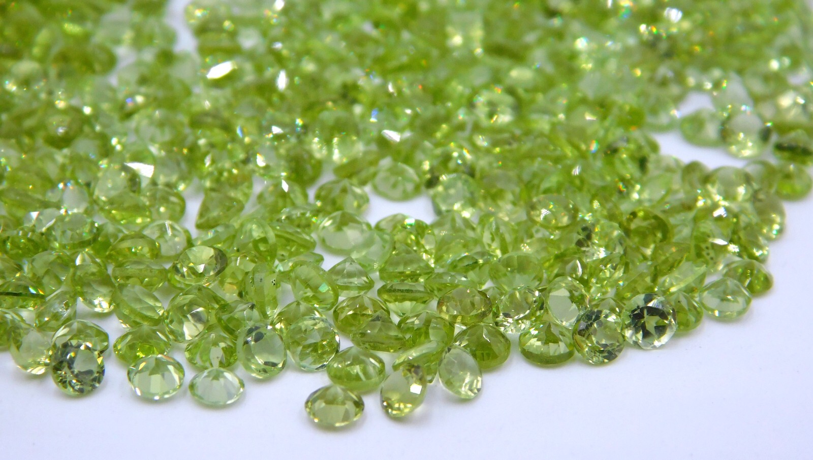 Natural Peridot Round Cut Lot Loose Gemstone 3 MM For Jewelry Making P-1267/1