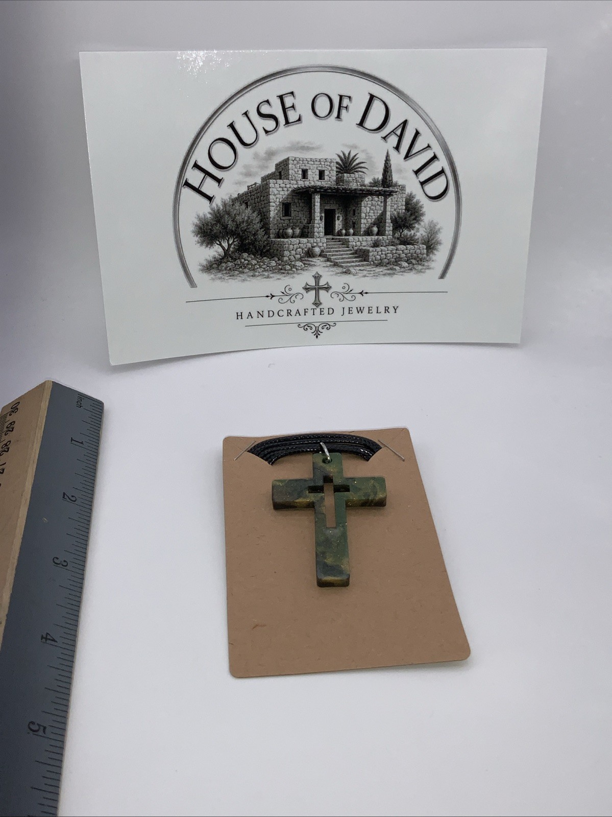 House Of David Garden Of Grace Color Handmade Cross Necklace One Of A Kind