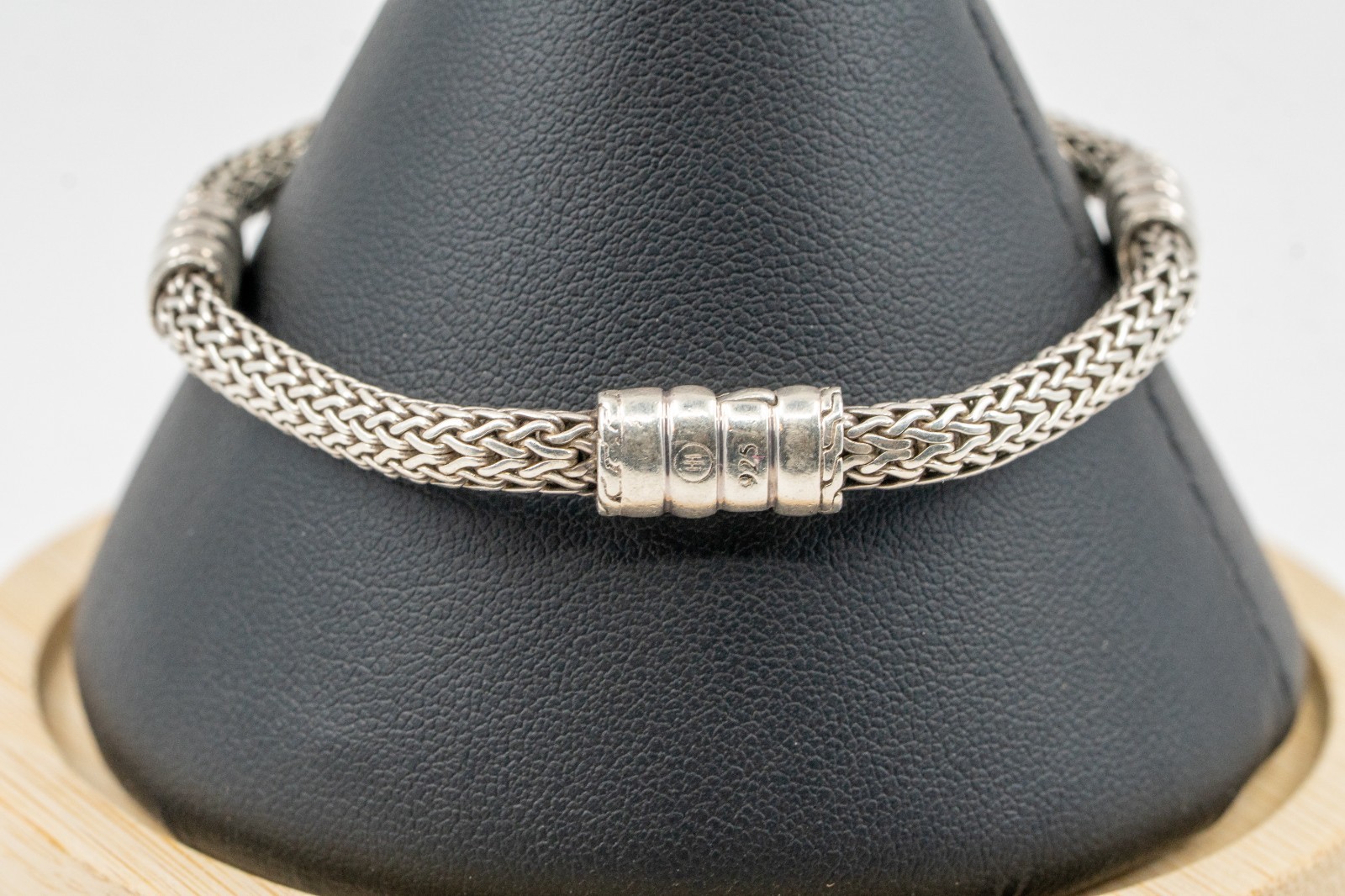 John Hardy Icon Woven Chain Sterling Silver Bracelet 5mm 8″