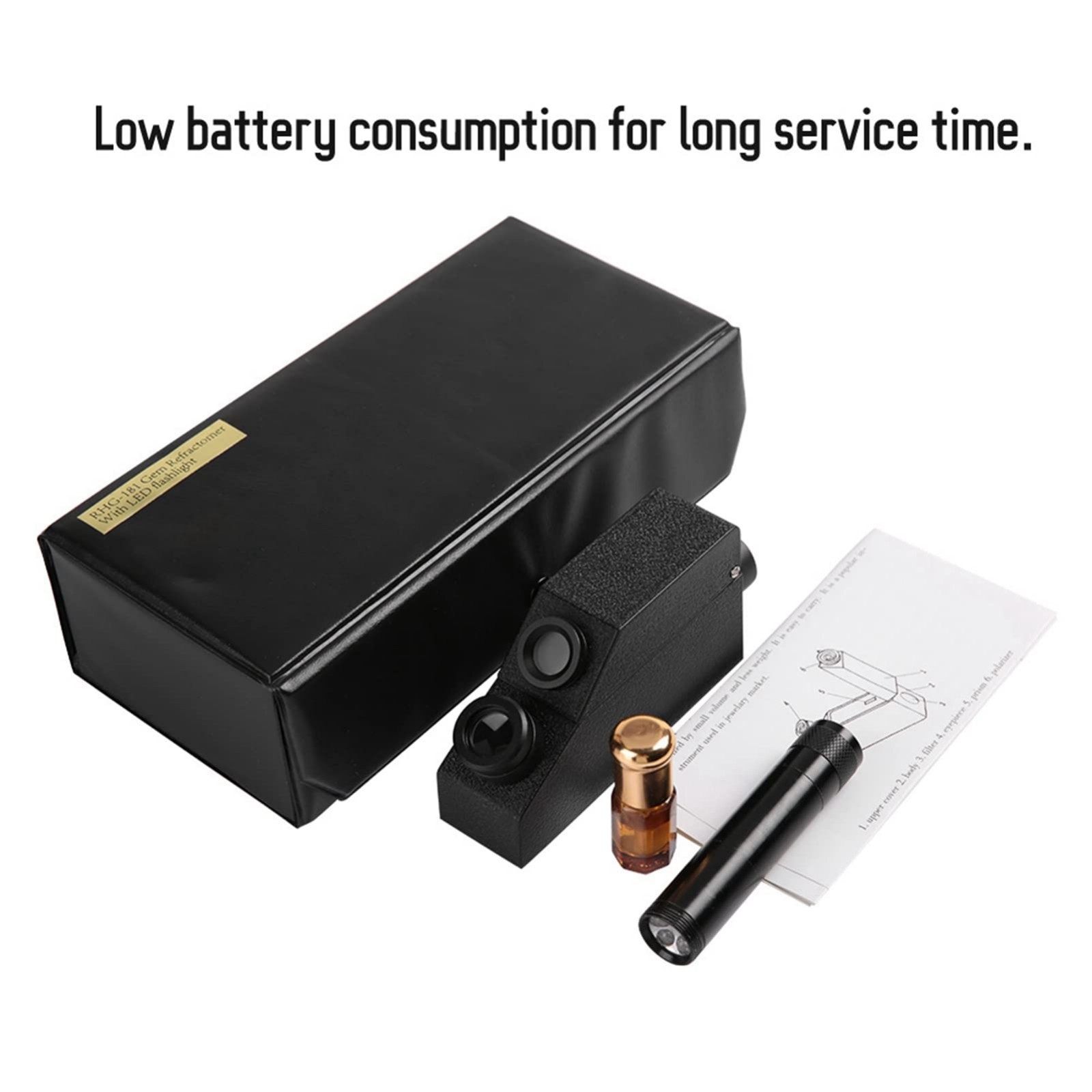 Jewelry Refractometer Meter – Professional Gem Testing Tool for Refractive Index