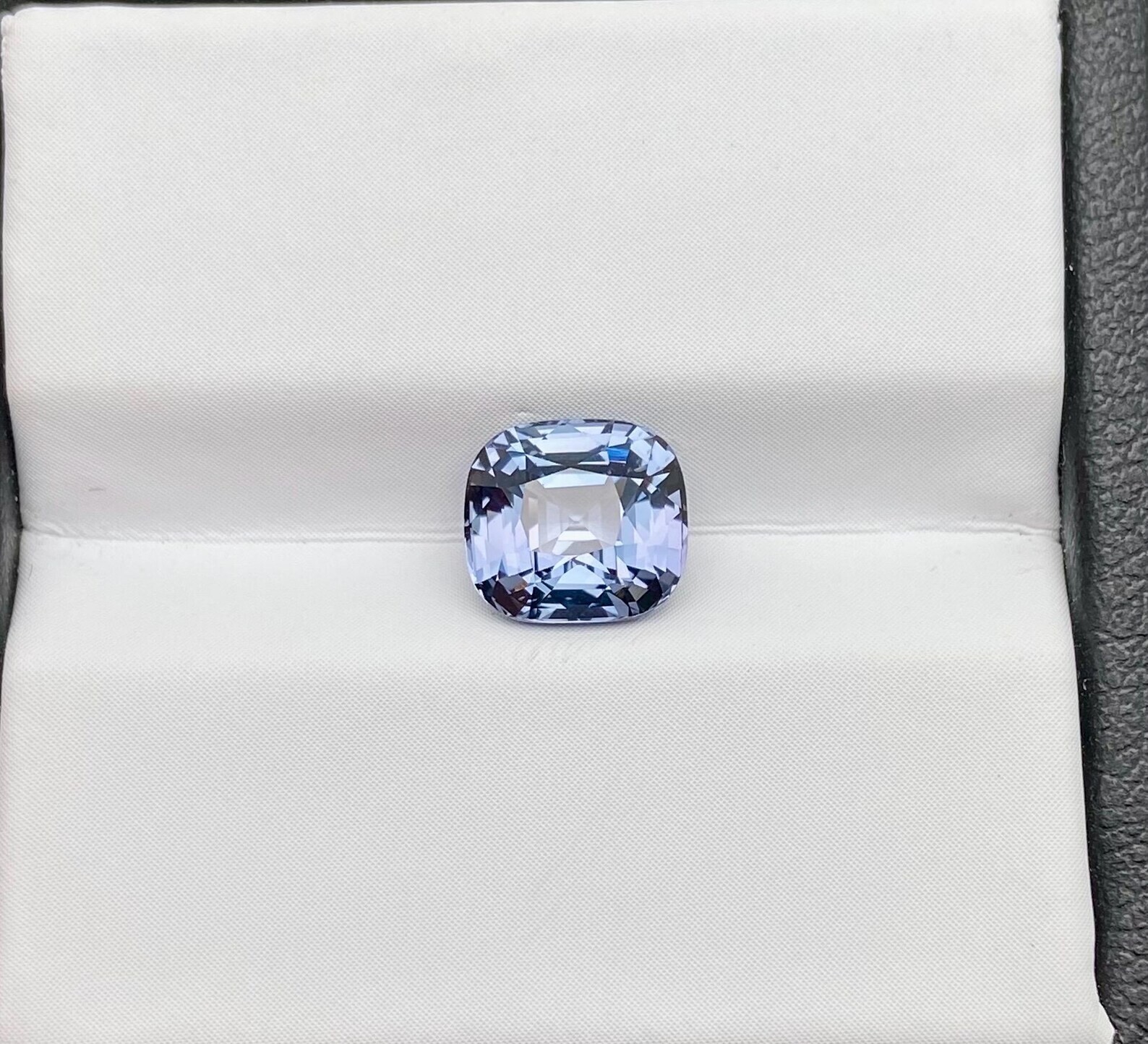 Natural blue Spinel loose gemstone 2.07 ct. Certificate Cushion Origin Tanzania