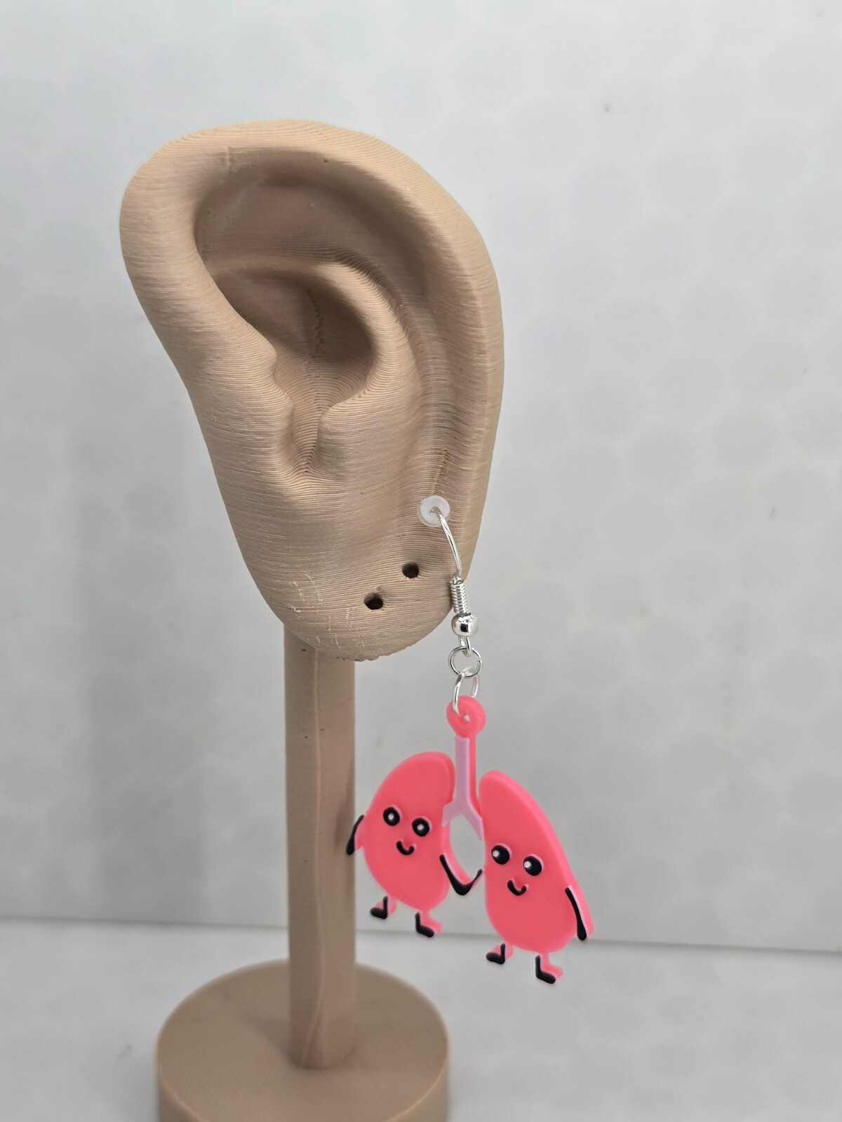Cute Kidney Earrings (Medical) 3D Printed